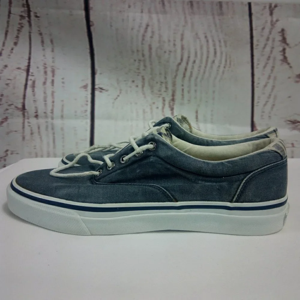 Sperry Top Sider Men's Gray/White Boat Shoes